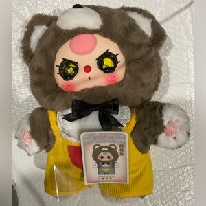 Baby Three Brown and Yellow Stuffed Animal